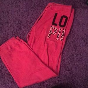 VS PINK SWEATPANTS